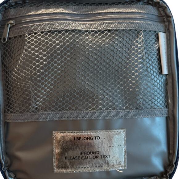 Pottery Barn Kids Dragon Lunch Box Blue Green with Wings Cute Monster Face - Picture 9 of 11